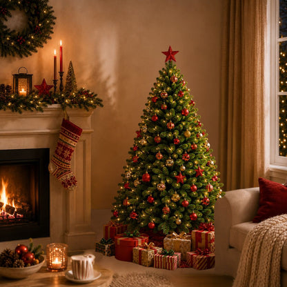Kunstkerstboom Tsuga H155cm Ø104cm Groen