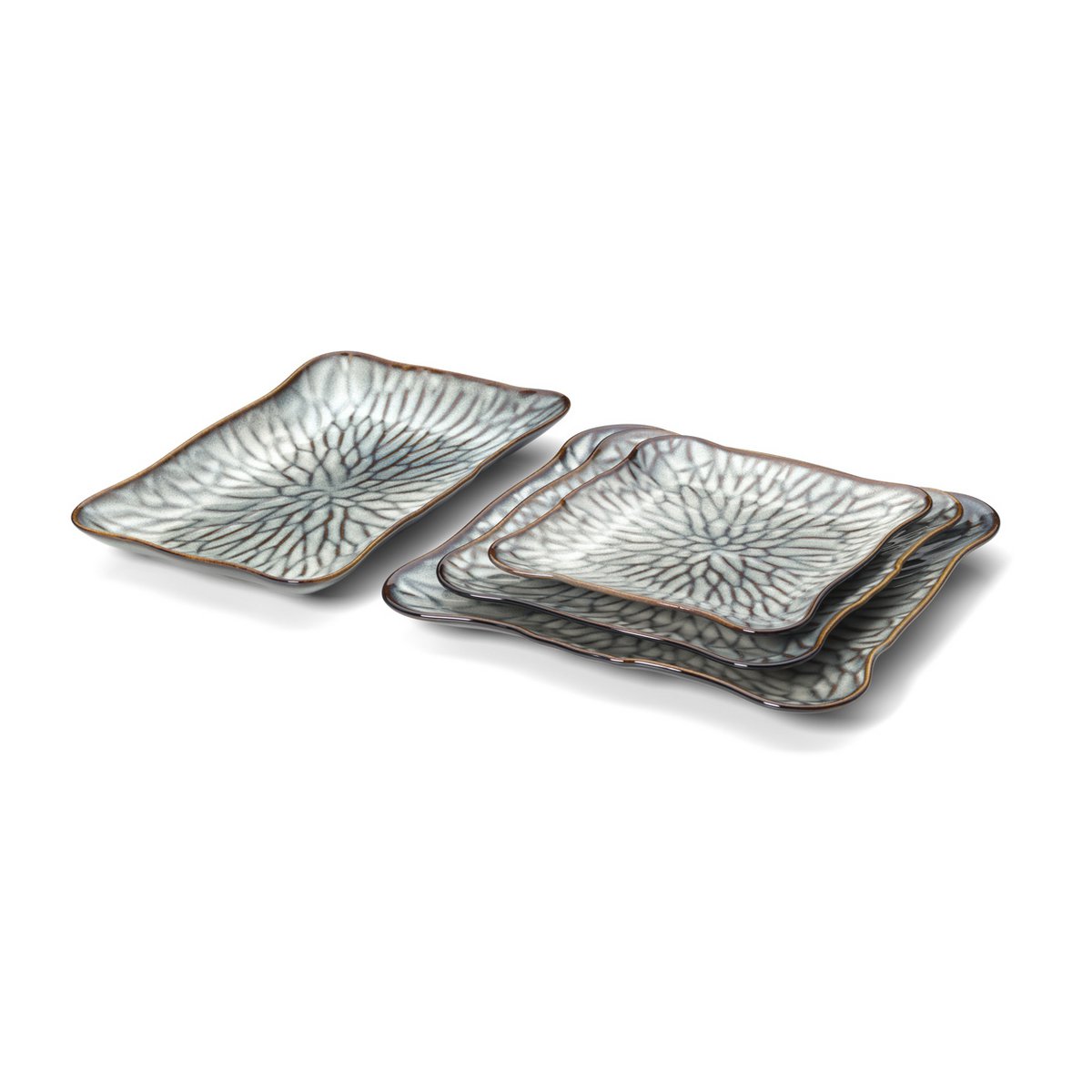 Het Lotus Ice Square Bord - Grijs Bruin - M