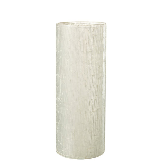 J-Line vaas Mozaiek - glas - lichtgrijs - large - 43 cm hoog
