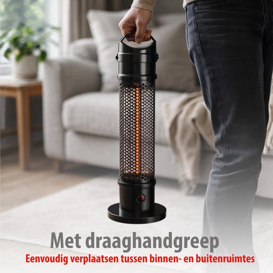 Terrasverwarmer Elektrisch infrarood 800W Carbon