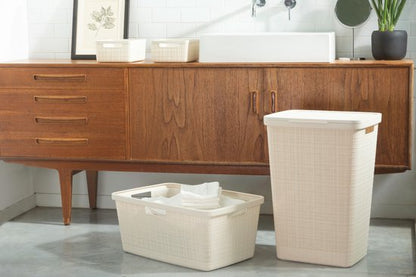 Curver Wasmand Jute-Look 46L Crème