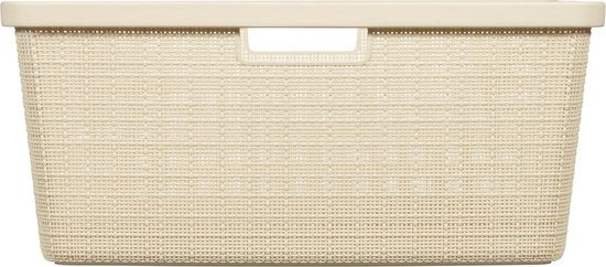Curver Wasmand Jute-Look 46L Crème
