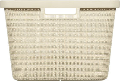 Curver Wasmand Jute-Look 46L Crème