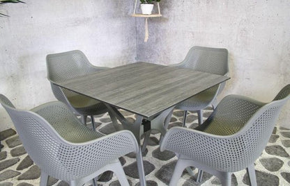 Diningstoel Jasper kunststof donkergrijs