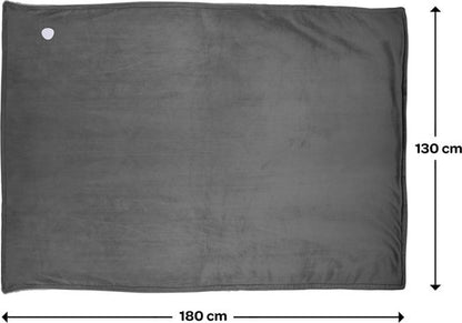 Inventum HB180G Elektrische Bovendeken/Omslagdeken 180x130 cm Grijs
