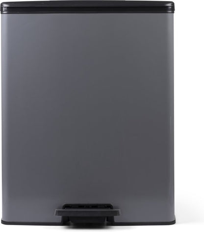 Curver Deco Bin Duo 26L+26L Cool Grey