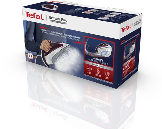 Tefal FV5714 Easygliss Plus Stoomstrijkijzer 2400W Bordeaux/Wit