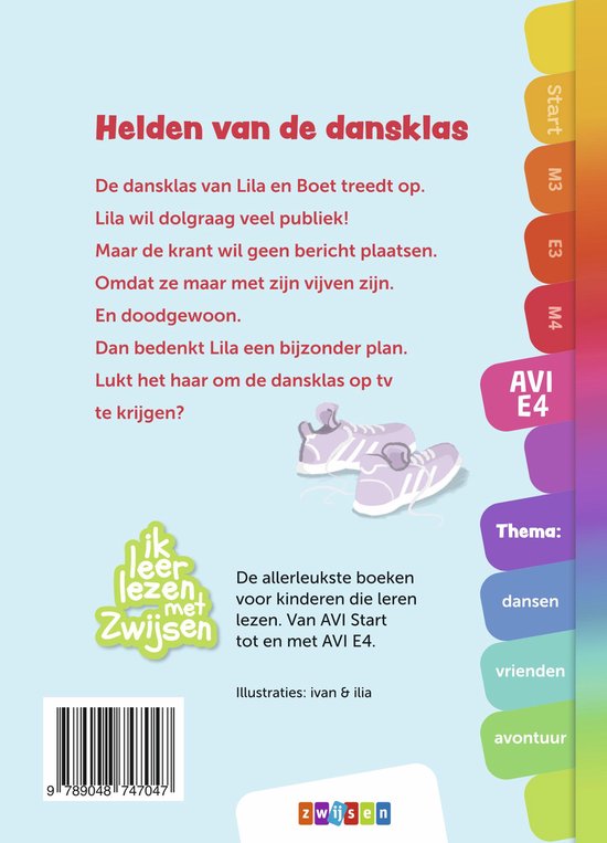 Zwijsen Boek AVI E4 Helden van de Dansklas