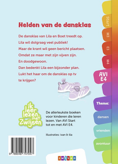 Zwijsen Boek AVI E4 Helden van de Dansklas