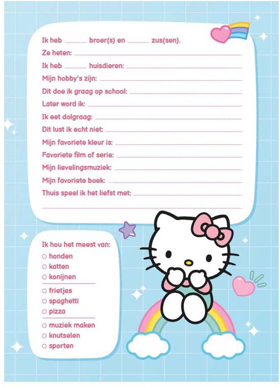 Deltas Hello Kitty vriendenboek