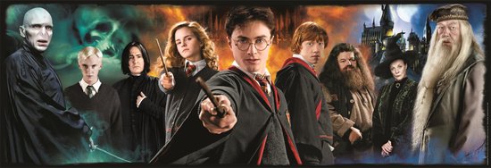 Clementoni Panorama Puzzel Harry Potter 1000 Stukjes + Poster