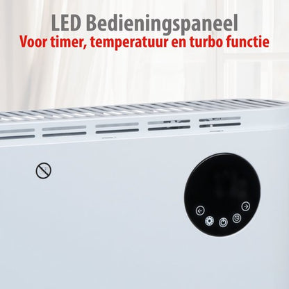 Digitale convectorkachel 2000W Wit