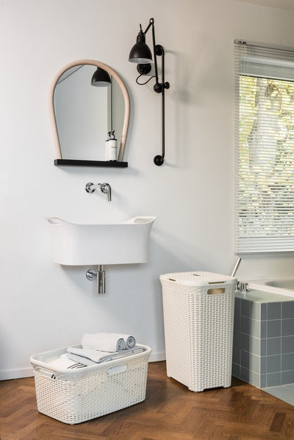 Curver Style Wasmand met Deksel 60L Wit