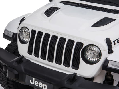 Jeep Wrangler Rubicon, 12V Kinderauto Met Lithium Accu, Rubberen Banden, Leder Zitje