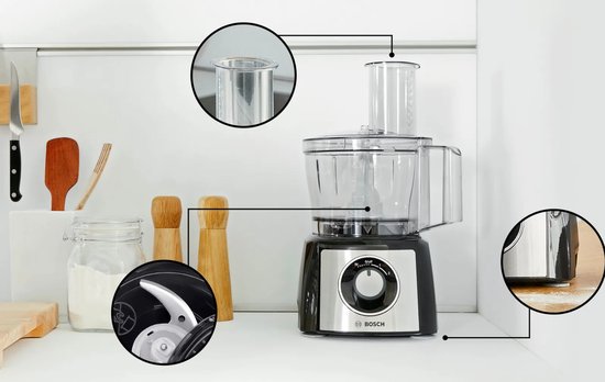 Bosch MCM3PM386 MultiTalent 3 Keukenmachine Zwart/RVS