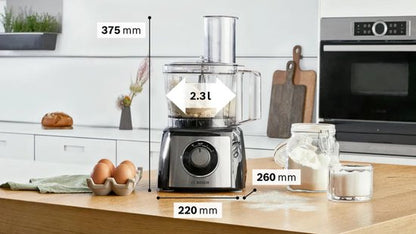 Bosch MCM3PM386 MultiTalent 3 Keukenmachine Zwart/RVS