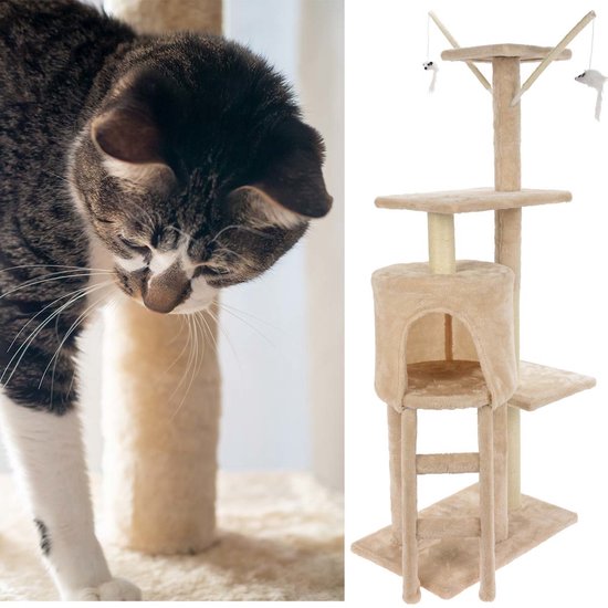 Kattenkrabtoren Beige