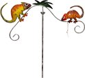 Windspinner Kameleon op een stok