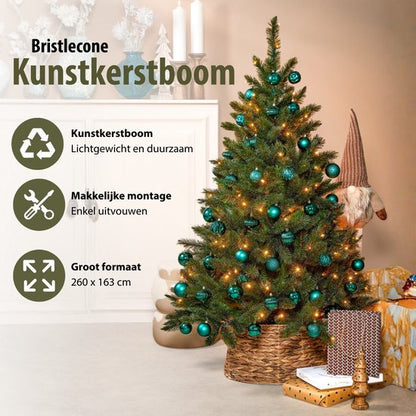 Kunstkerstboom Bristlecone Fir H260cm Ø163cm Groen