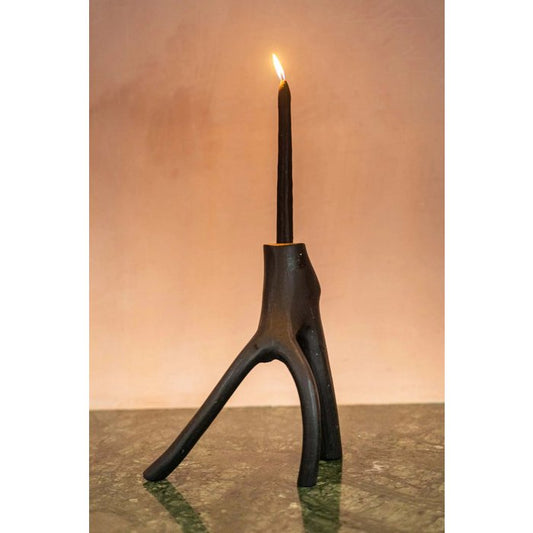 Triple Twig kaarsenhouder - Zwart
