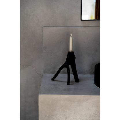 Triple Twig kaarsenhouder - Zwart