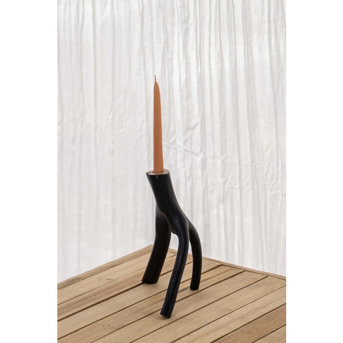 Triple Twig kaarsenhouder - Zwart