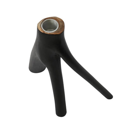 Triple Twig kaarsenhouder - Zwart
