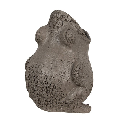 Decoratie bloempot kikker 19x18x23 cm