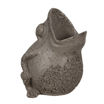 Decoratie bloempot kikker 19x18x23 cm