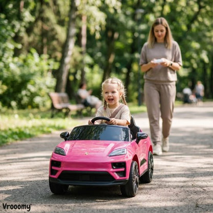 Porsche Macan Turbo Roze, Elektrische Kinderauto