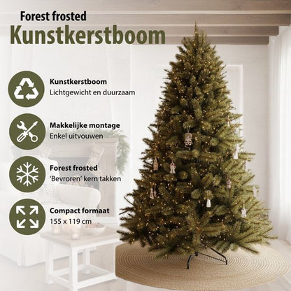 Kunstkerstboom Forest frosted Groen