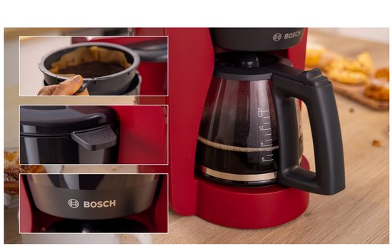 Bosch Tka2M114 Koffiemachine Rood/Grijs