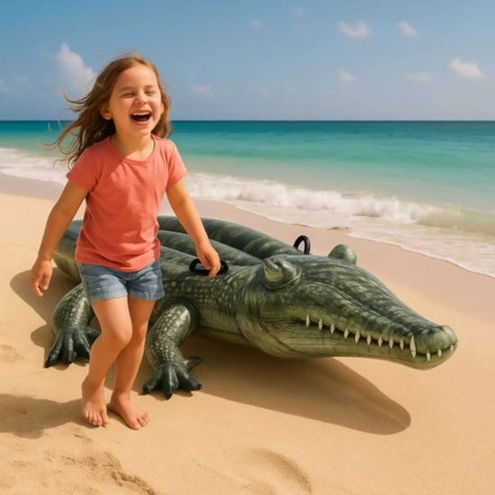 Intex Realistische Krokodil Ride-On 170X86cm