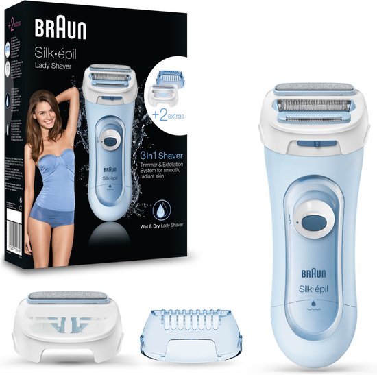 Braun LS5160 Silk-Epil 3in1 Lady Shaver Blauw