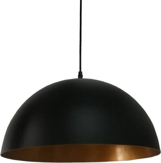 Homestyle Pro MK101-GB Industriële Hanglamp 42x22 cm Zwart/Goud/Metaal
