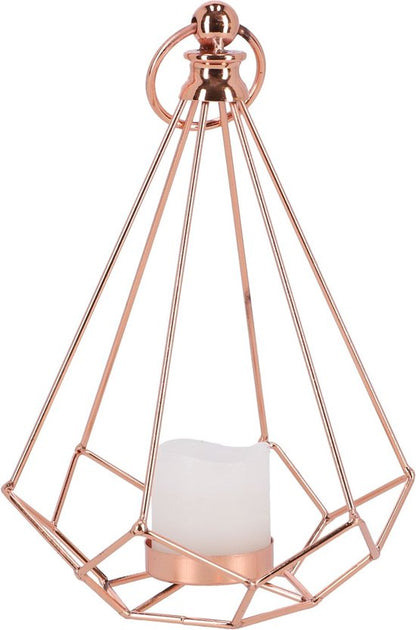 Lantaarn Edge met LED Kaars 23,5 cm