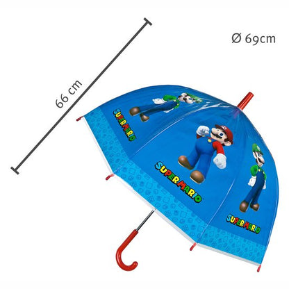 Super Mario Kinderparaplu 66 Cm Blauw