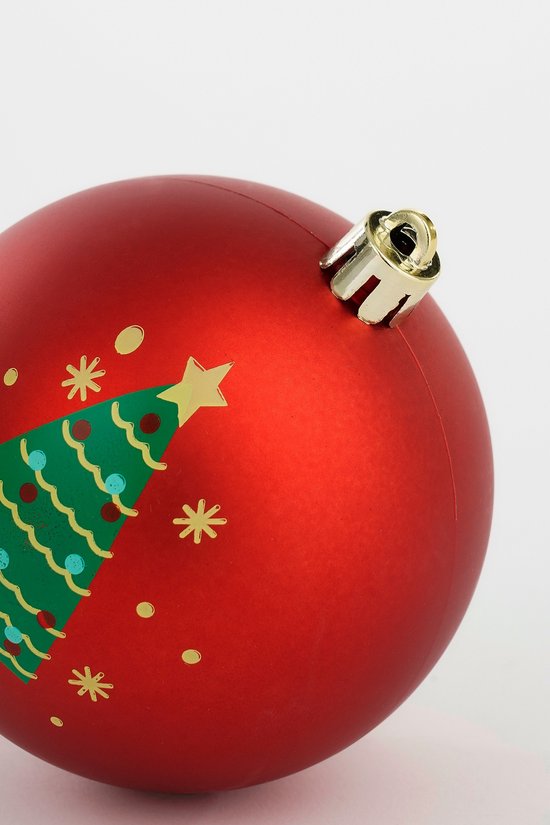 Kerstbal set 9 Meerkleurig