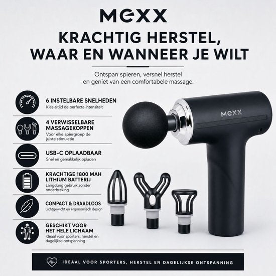 Massage Gun 4 massagekoppen