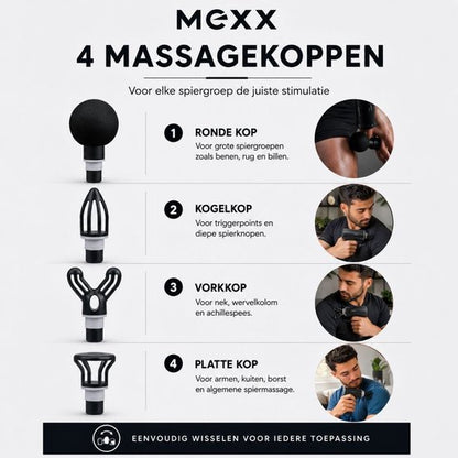 Massage Gun 4 massagekoppen