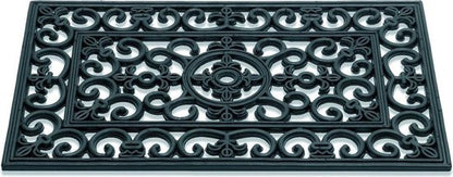 Hamat Rubberen Deurmat French Lilly 45x75 cm Zwart