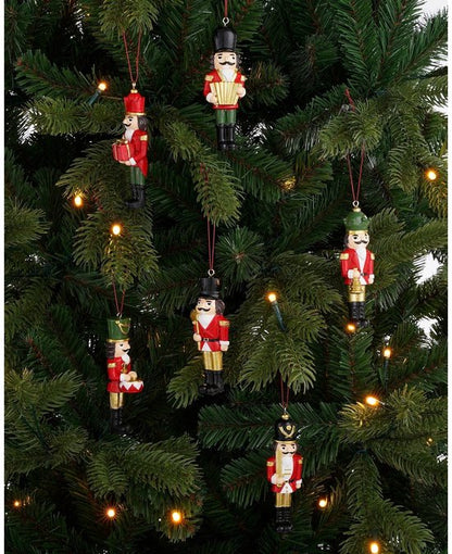 Kerstbal decoratie notenkraker Rood