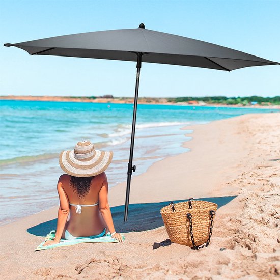 Parasol 125X200 cm Grijs