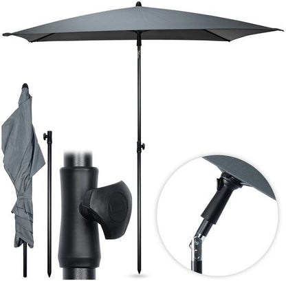 Parasol 125X200 cm Grijs