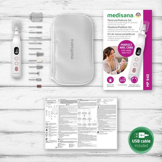 Medisana MP 940 Manicure-Pedicure Set Wit