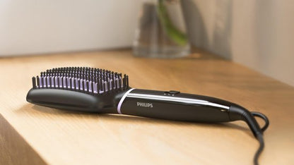 Philips BHH880/00 Verwarmde Ontkrulborstel Zwart/Paars