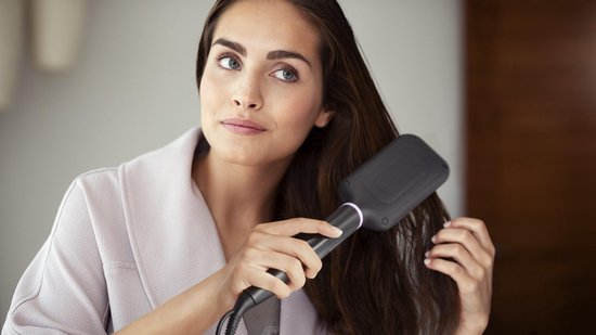 Philips BHH880/00 Verwarmde Ontkrulborstel Zwart/Paars