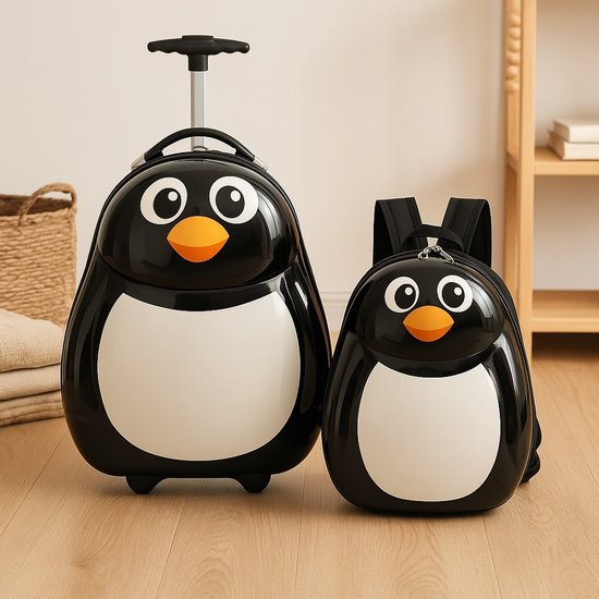 Handbagage Koffer En Rugzak - Pinguin