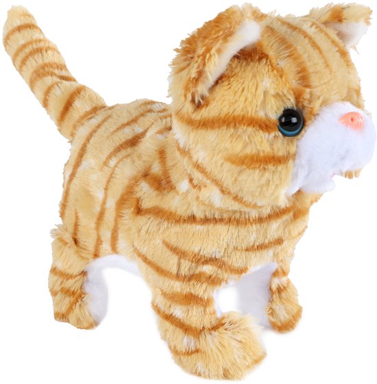 Looppoes miauwend 21cm