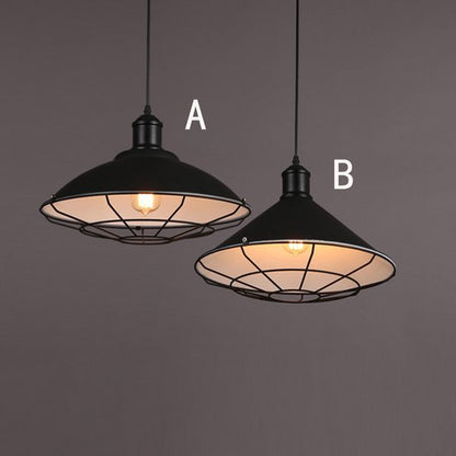 Homestyle Pro MK106-BB Industriële Hanglamp 40x25 cm Zwart/Wit/Metaal